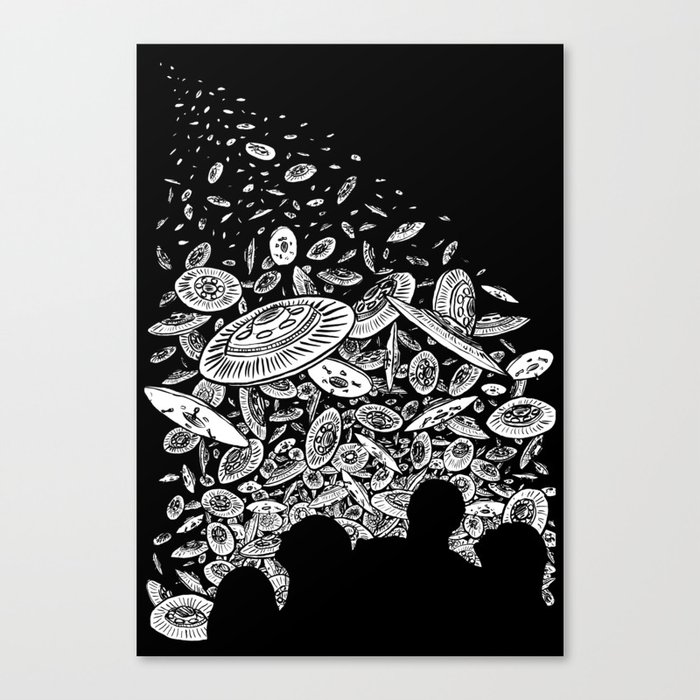 The Day the Saucers Came Canvas Print