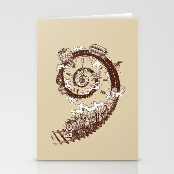 Time Travel Stationery Cards