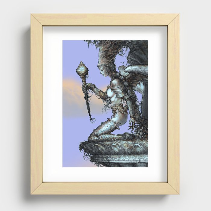 Queen of wands Recessed Framed Print