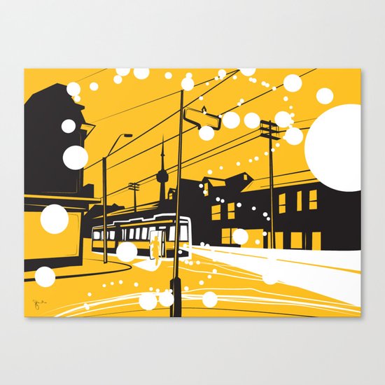 Toronto Snow! Canvas Print