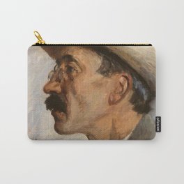 Peder Severin Krøyer - Portrait of Julius Paulsen (1860-1940) Carry-All Pouch | Poster, Portrait, Wallart, Old, Decor, Illustration, Canvas, Vintage, Artprint, Juliuspaulsen 
