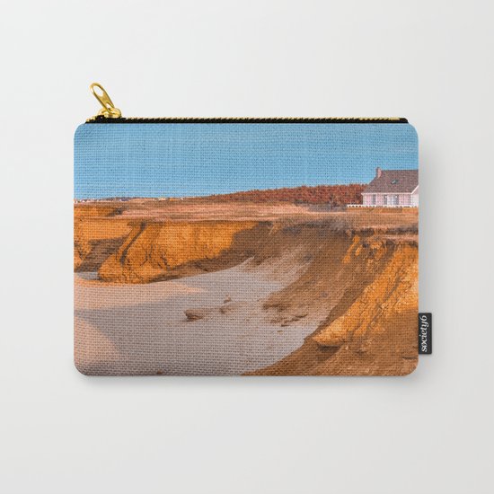 Thunder Cove Beach Cliffs - Golden Pastel Hour Carry-All Pouch