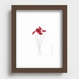 Peppy Poppies Recessed Framed Print