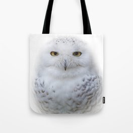 Dreamy Encounter with a Serene Snowy Owl Tote Bag