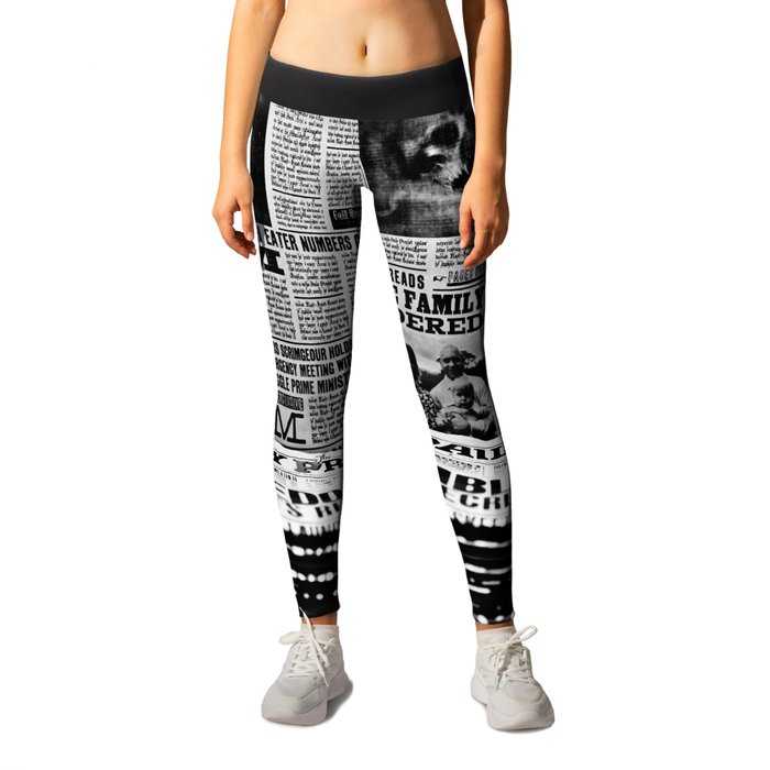 Newspaper leggings top
