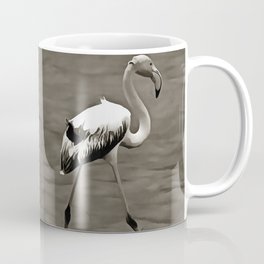 Strutt Like A Juvenile Artistic Flamingo In Grey Coffee Mug