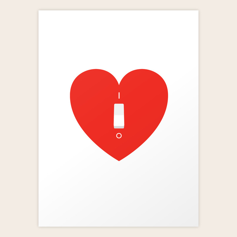 Switch Off My Heart Before You Leave Art Print By Catherine Doolan Society6