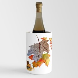 Colored leaves are falling - autumn has come. Wine Chiller
