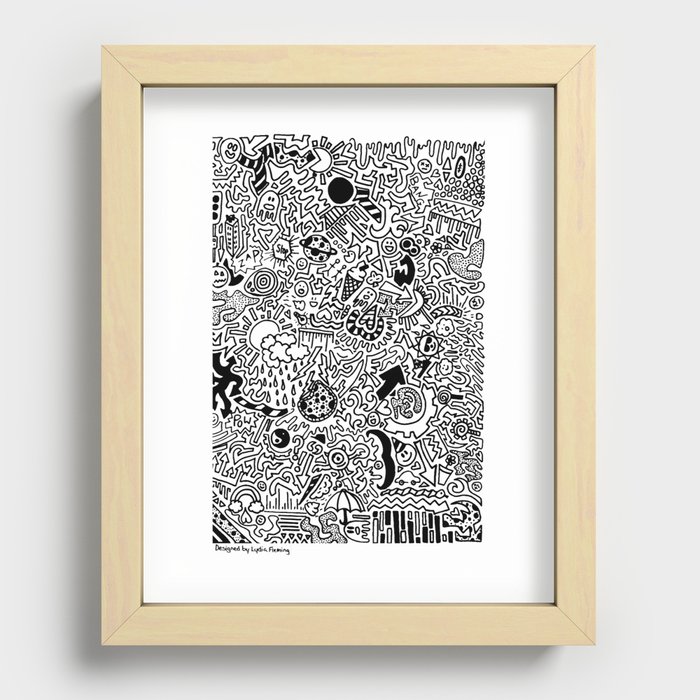 Doodles are a Waste of Time Recessed Framed Print