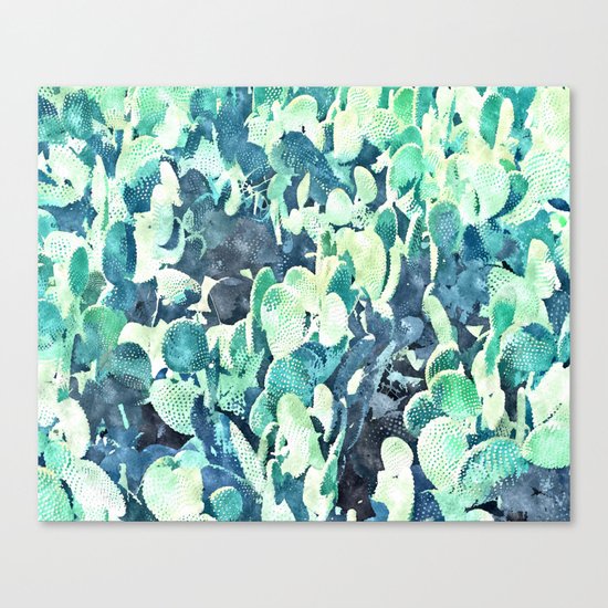 Watercolor Cactus ||| #society6 #decor #buyart Canvas Print