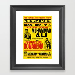 Ali vs. Bonavena Framed Art Print