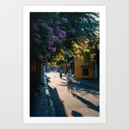 Sunrise on a quiet morning in Hoi An Art Print