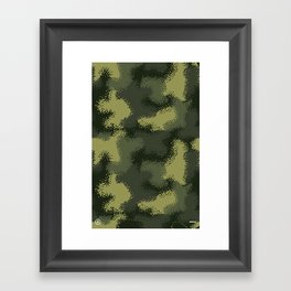 MPat Camouflage Pattern Framed Art Print