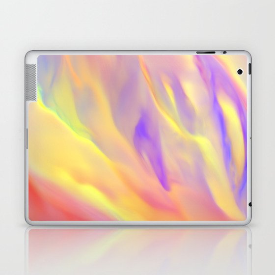 Neon Flow Nebula #9: orange Laptop & iPad Skin