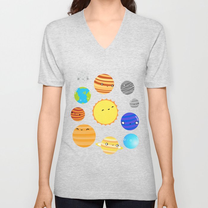 The Solar System V Neck T Shirt