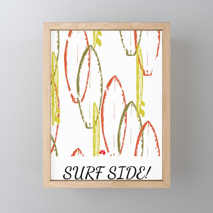 SURF SIDE 22 Framed Mini Art Print