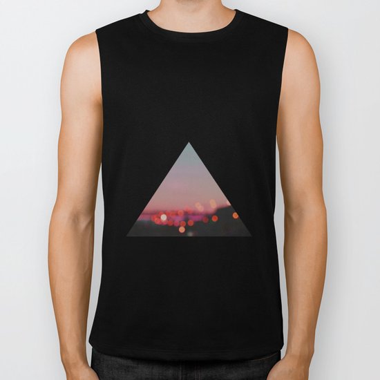 SUNSET ABSTRACT Biker Tank