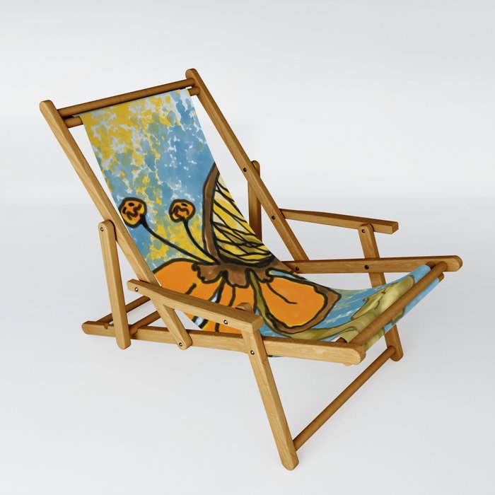 Summer Cornflower Fling Sling Chair