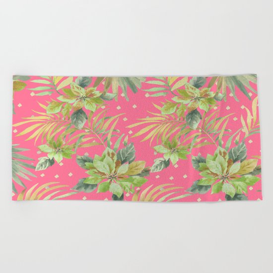 tropical summer warm Beach Towel