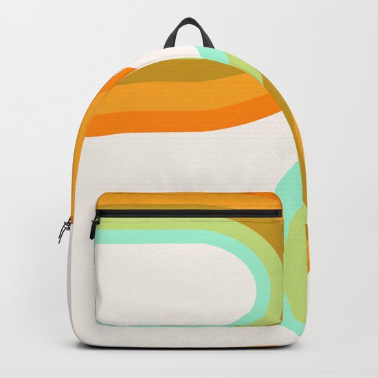 Dy-no-mite - retro throwback 70s style vibes 1970s art decor minimalist surfer Backpack