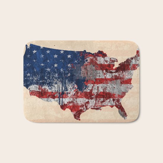 map USA Bath Mat