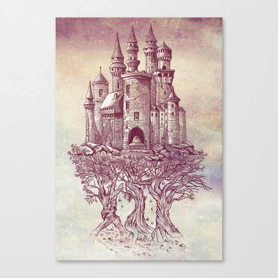 Castle in the Trees Canvas Print