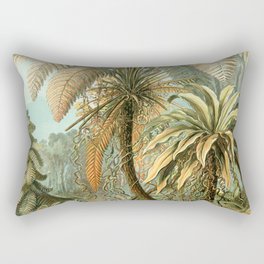 Vintage Tropical Palm Rectangular Pillow