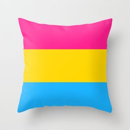 Pansexual flag colors  Throw Pillow