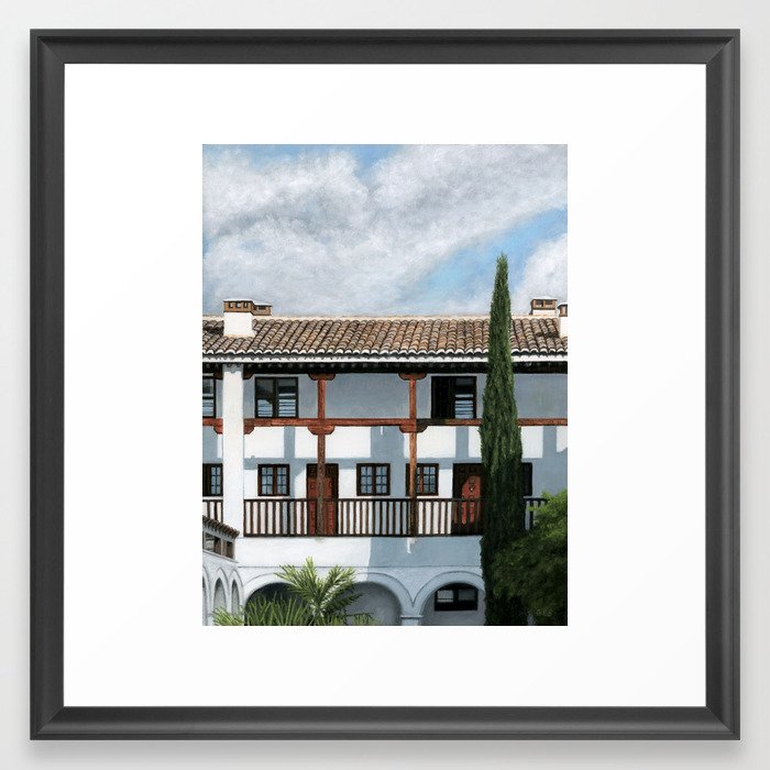 Carmen Courtyard, Granada, Spain Framed Art Print