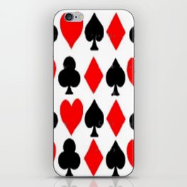 CASINO PLAYING CARDS SUITES ART iPhone Skin