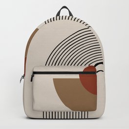 Arie - Mid Century Modern Abstract Art Backpack