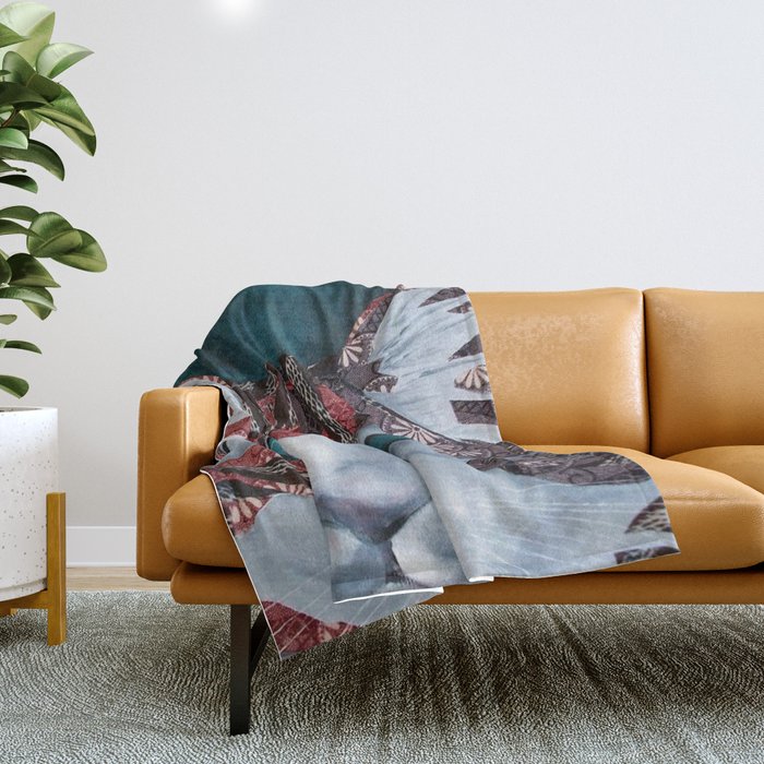 Venetian Cat Throw Blanket