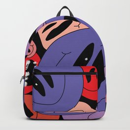 Smiley Faces - in purple Backpack