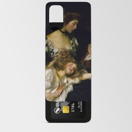 Mother and Child, Lady Shannon and Kitty  by James Jebusa Shannon Android Card Case