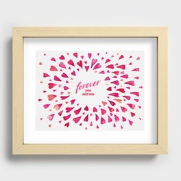 Forever You & Me Recessed Framed Print