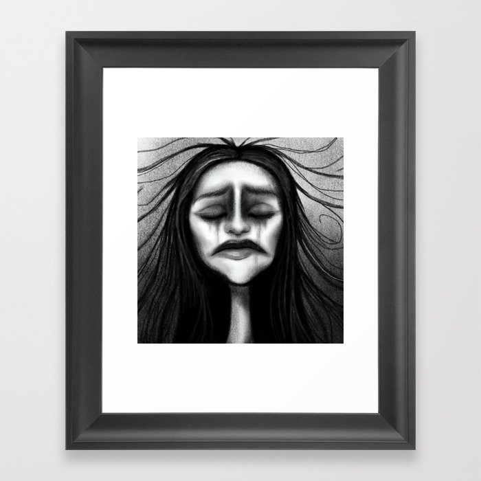 One with my demons Framed Art Print