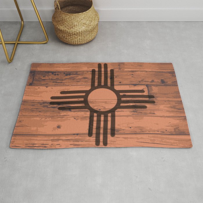New Mexico State Flag Brand Rug