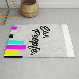 Ew. People. Typography Poster Rug | Concrete, Retrofont, Ewpeople, Retro, People, Sarcasticquote, Hipstertype, Graphicdesign, Lettering, Hipsterposter 