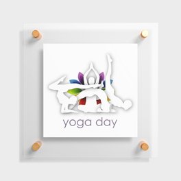 Yoga meditation Chakra or aura colors ayurvedic wellness	 Floating Acrylic Print