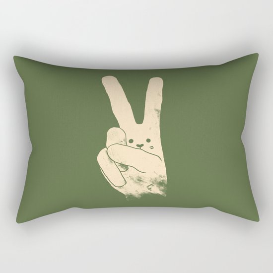 Love, Peace and Carrots Rectangular Pillow