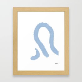 Untitled- Blue Framed Art Print