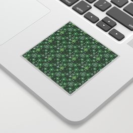 Dark Green Irish Lace Sticker