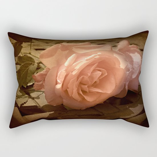Rose Shadows Rectangular Pillow