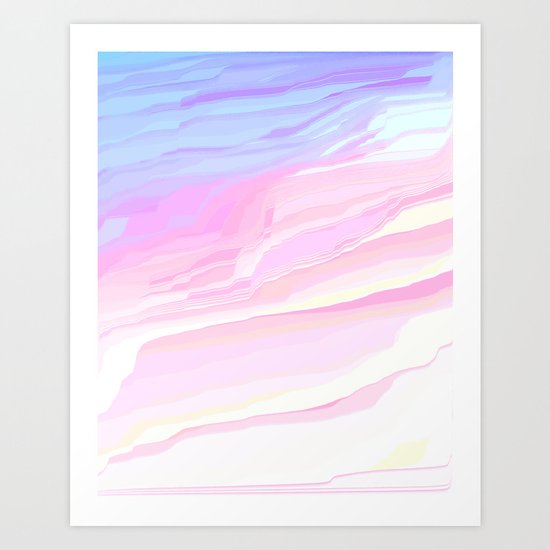 Summer seaside beach Art Print