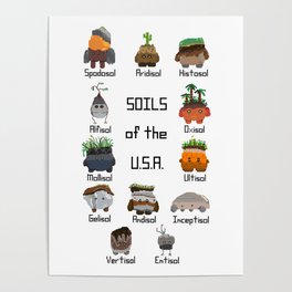 Soils of the U.S.A. Poster