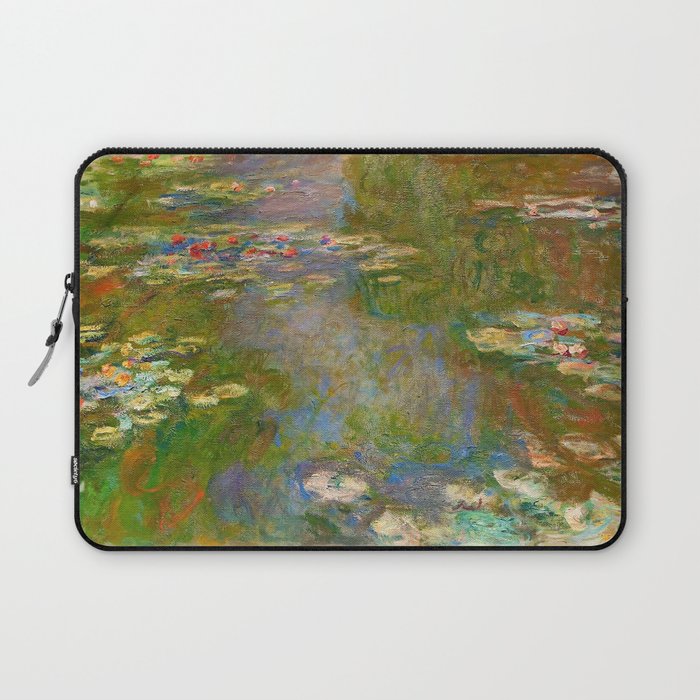 1918 Waterlily oil on canvas. Claude Monet.   Laptop Sleeve