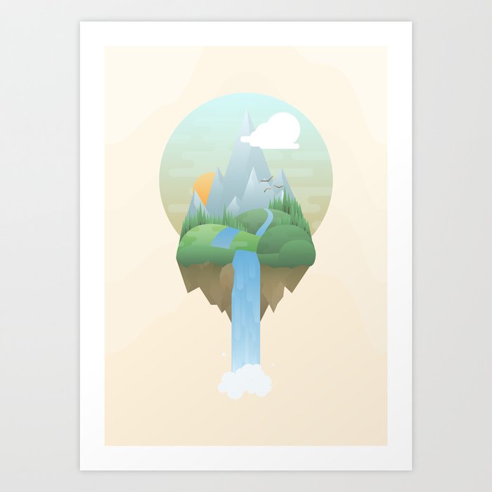 Our Island in the Sky Art Print