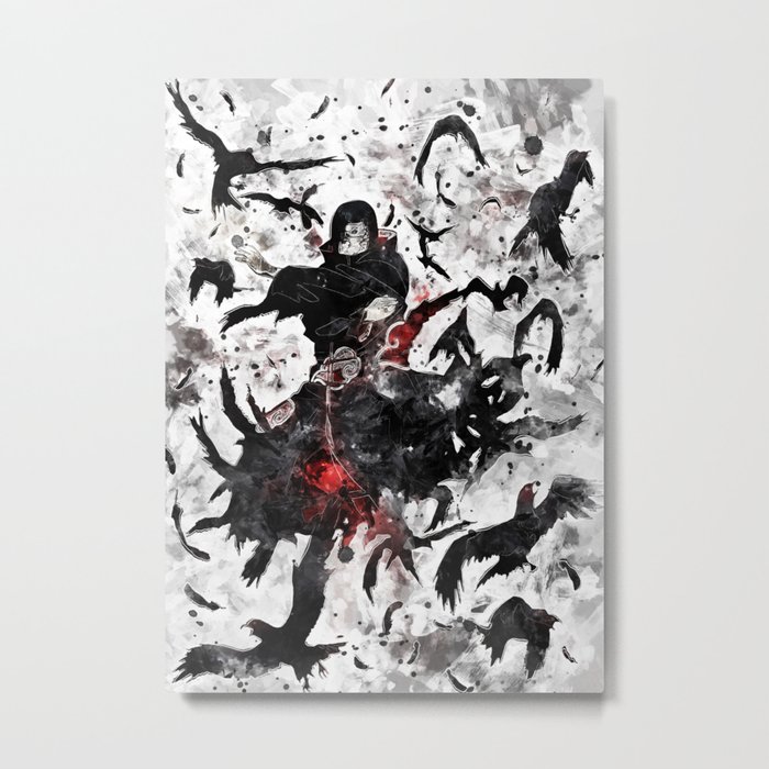 Uchiha akatsuki crows Metal Print