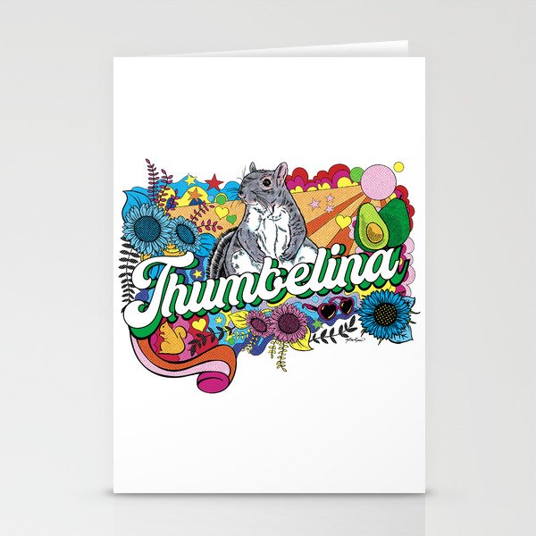 Little Thumbelina Girl: "Groovy Thumb" Stationery Cards