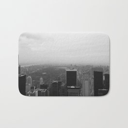 New York in Black and White Bath Mat